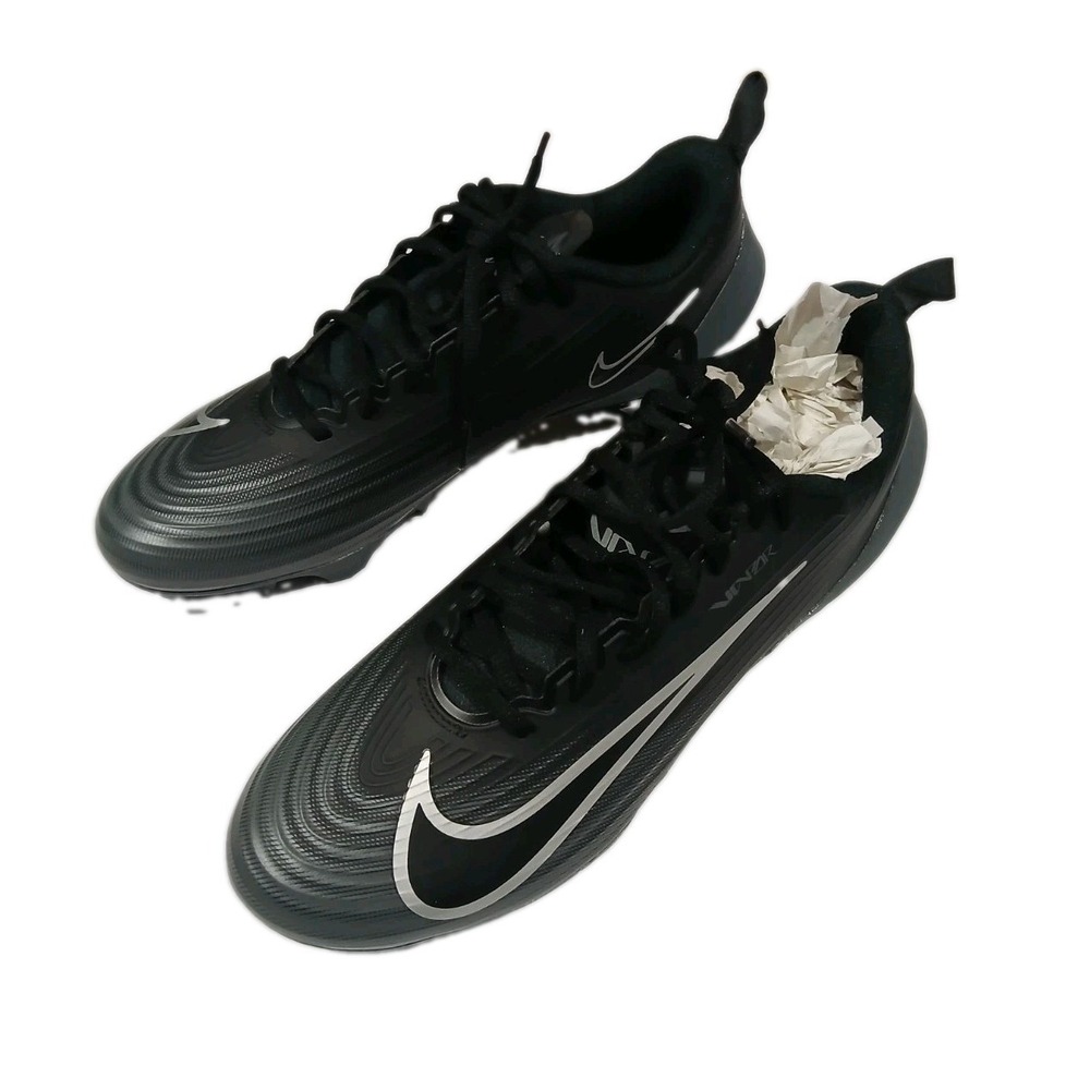 Nike Vapor Speed 3 Lace Up Molded Football Cleats Black Size 10.5